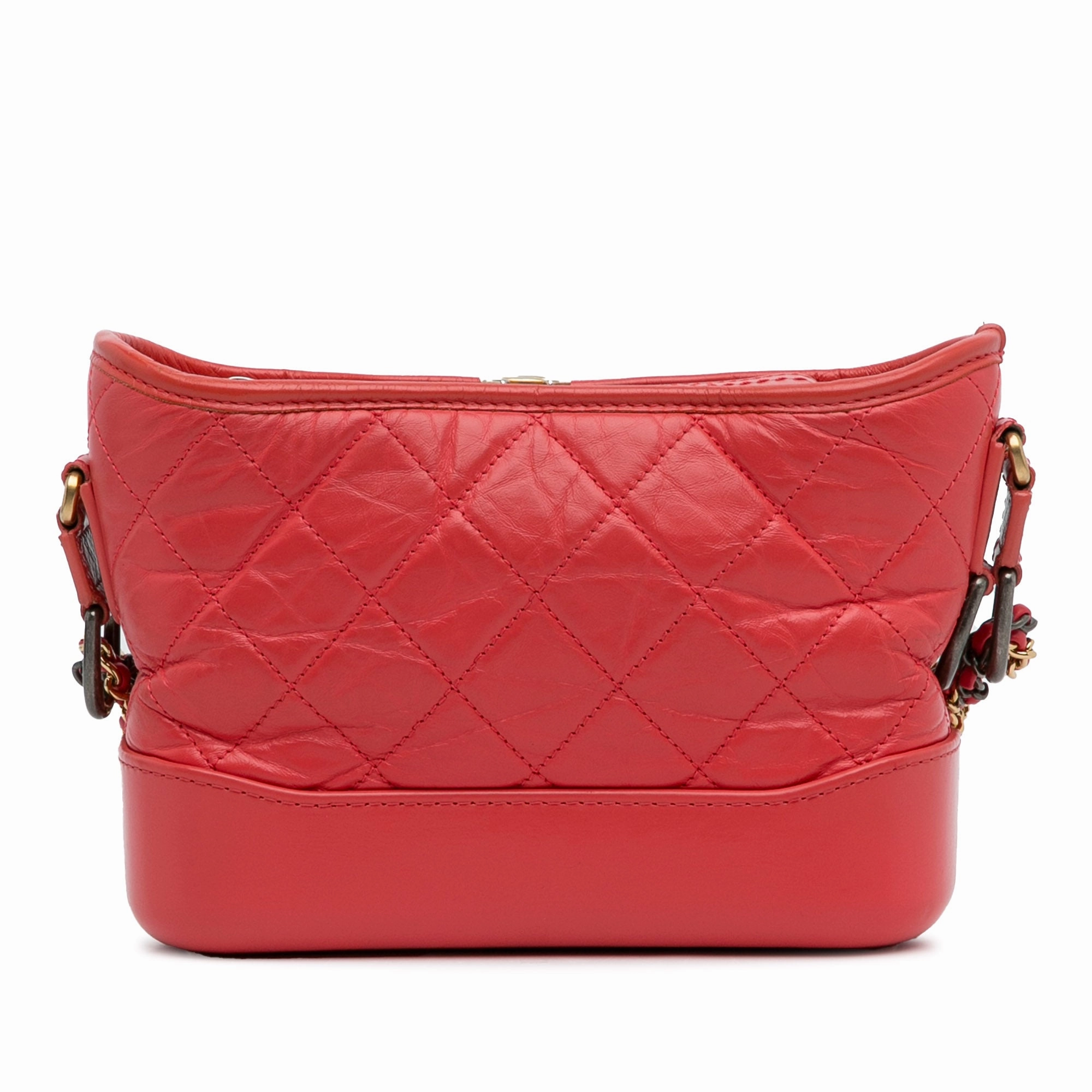 Small Chevron Lambskin Gabrielle Crossbody