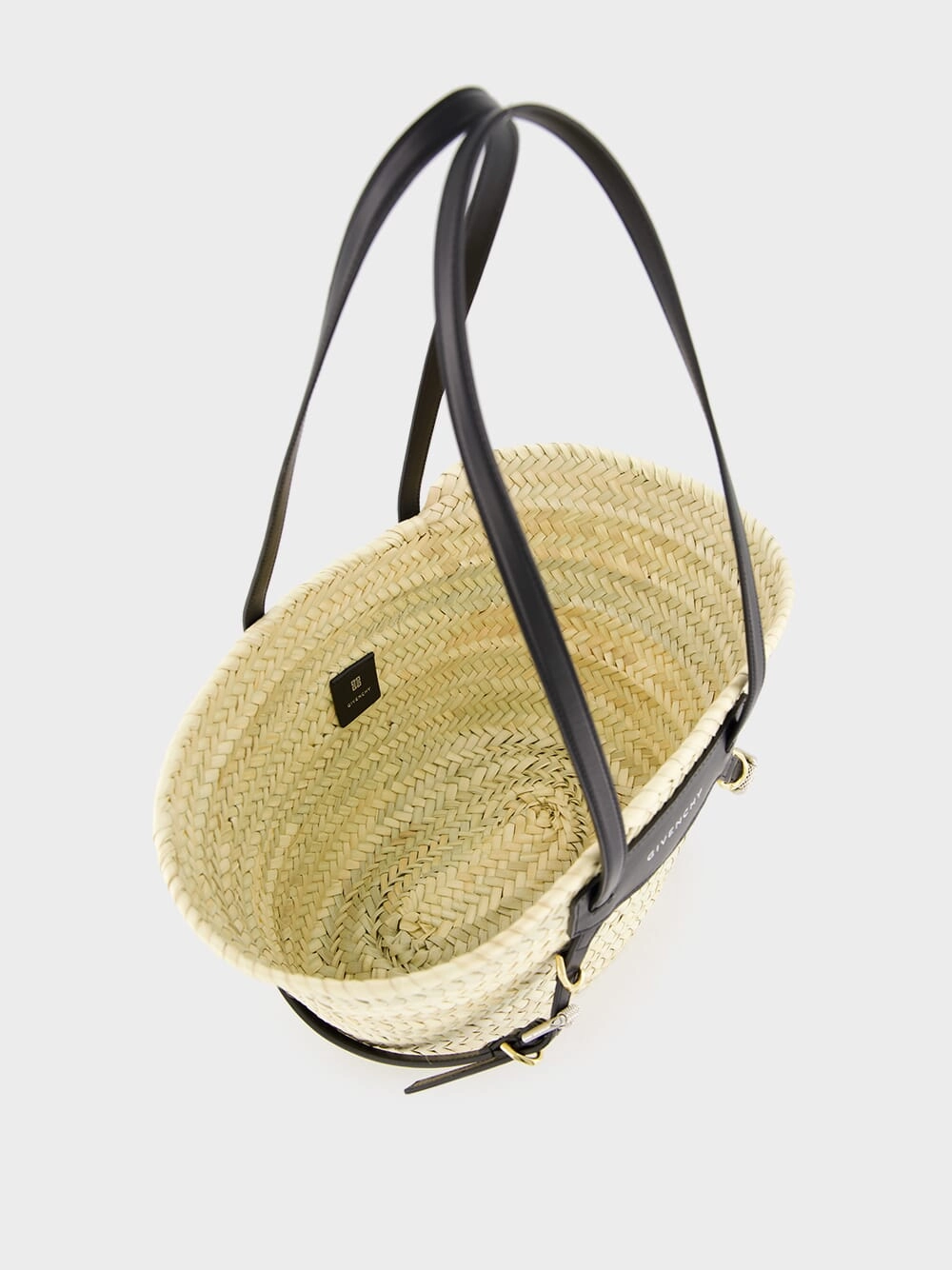 Small Voyou Raffia Basket Bag