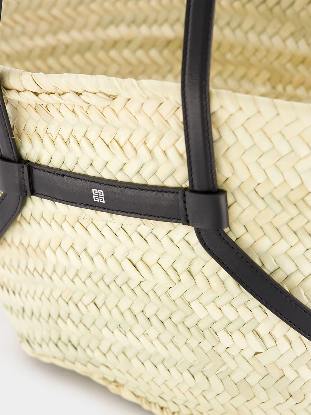 Small Voyou Raffia Basket Bag