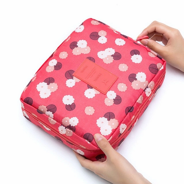 SOBU Waterproof Portable Zipper Cosmetic Bag dot beauty Case Make Up Tas Purse Organizer Storage Travel Wash Pouch K1049