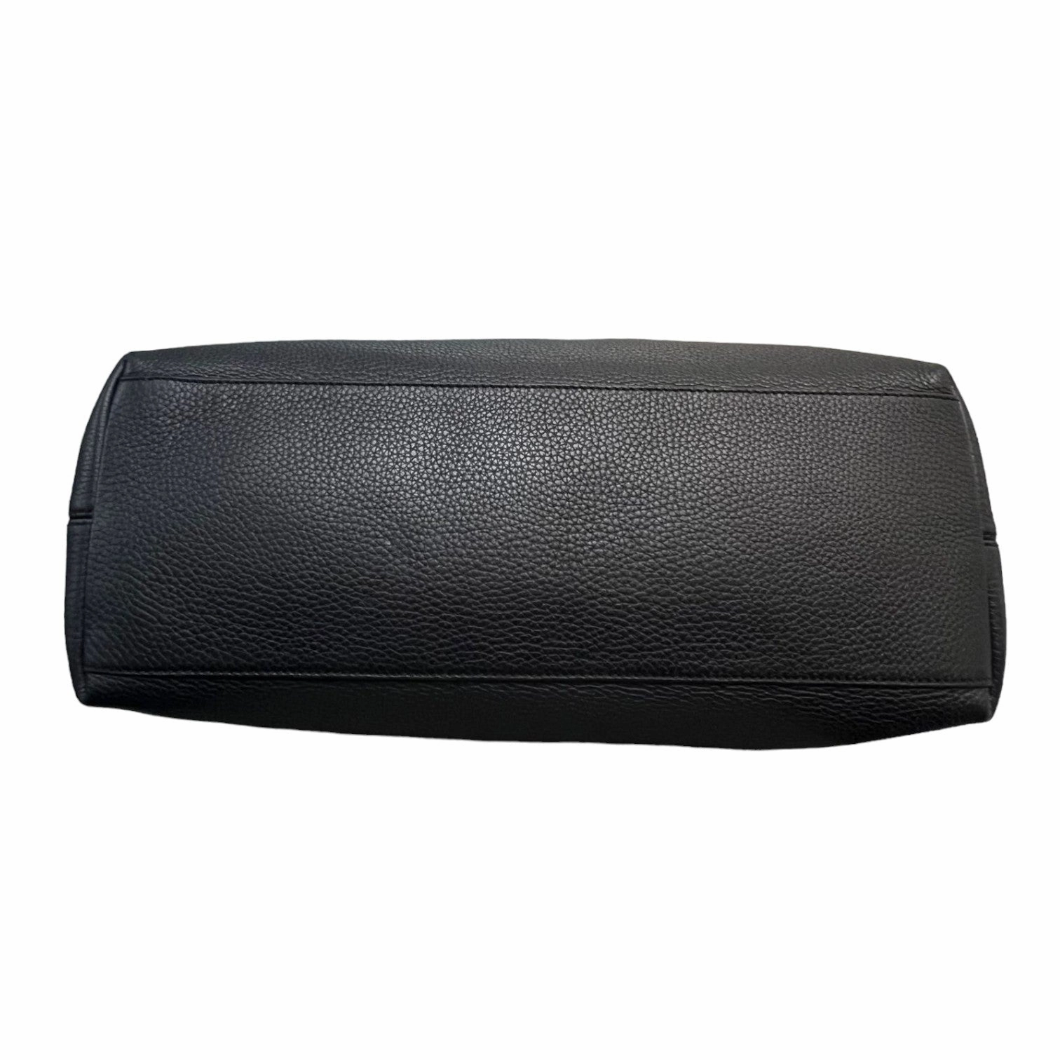 Soho Chain Shoulder Medium Pebbled Calfskin Black GHW