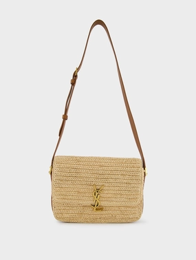 Solferino Raffia Shoulder Bag