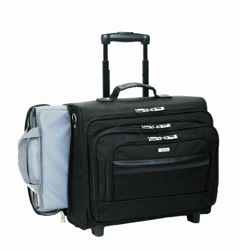 Solo Columbus 15.6 Inch Rolling Laptop Overnighter Case With Removable Sleeve, Black