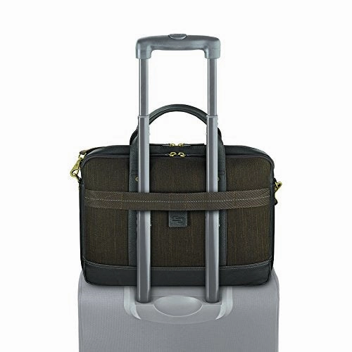 Solo Mercer 15.6 Inch Laptop Briefcase, Brown