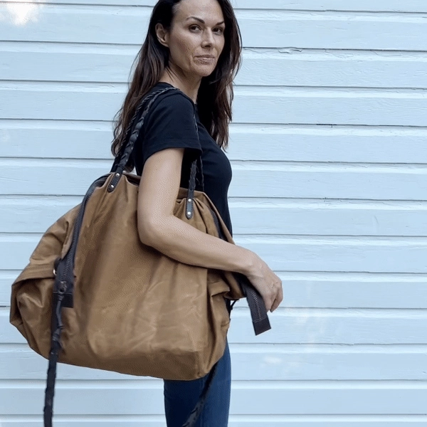 SPICED WAXED CANVAS TRAVEL BAG