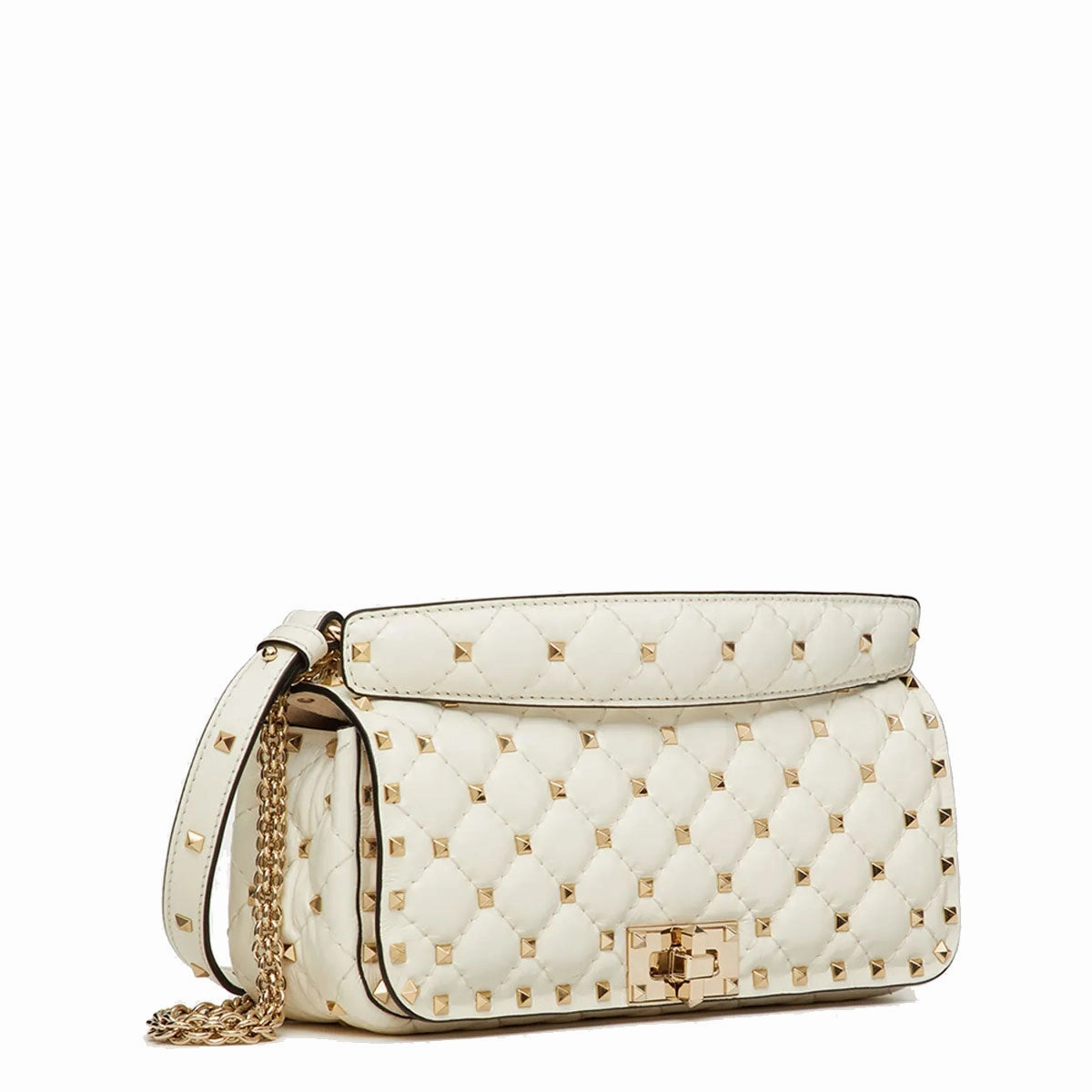 Spike Baguette Bag, Ivory