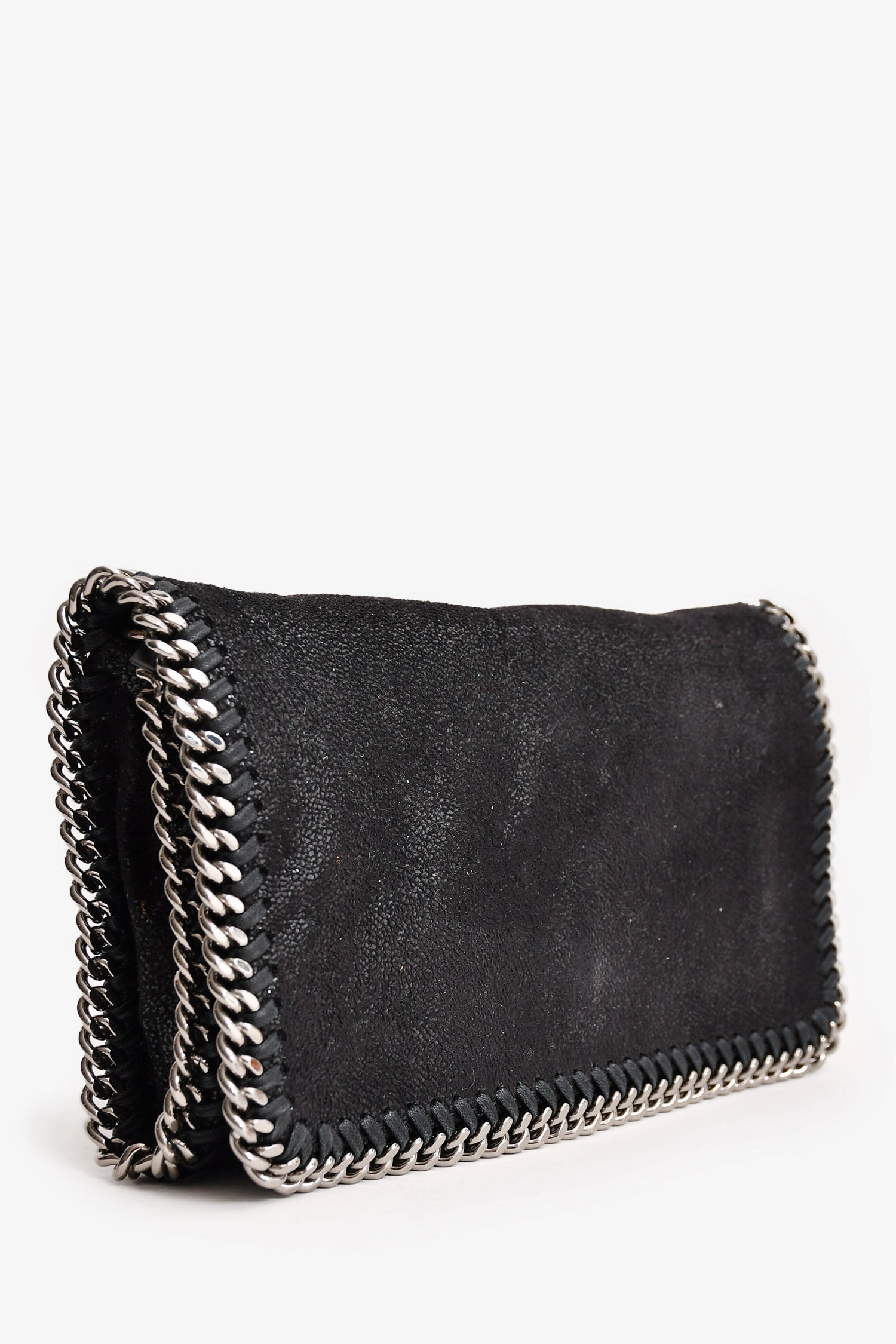 Stella McCartney Black Suede Chain Crossbody