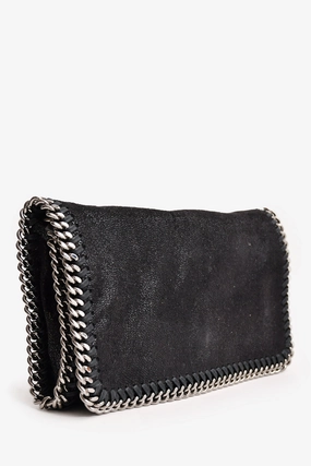 Stella McCartney Black Suede Chain Crossbody