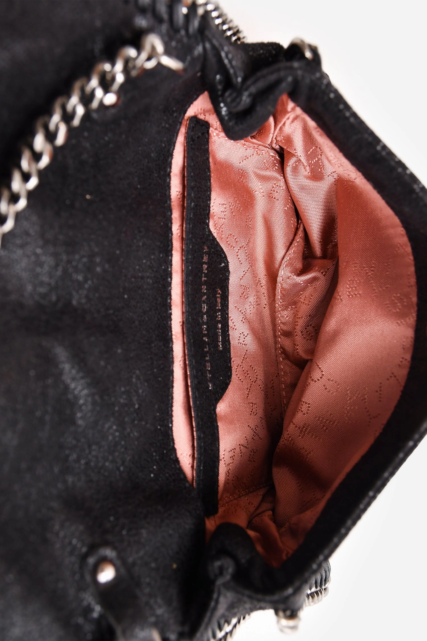 Stella McCartney Black Suede Chain Crossbody