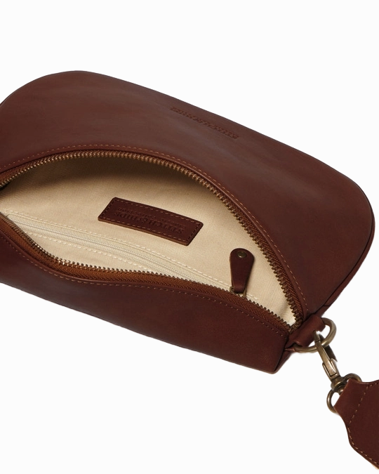 Stitch & Hide Murphy Sling Crossbody Bag Mocha Brown