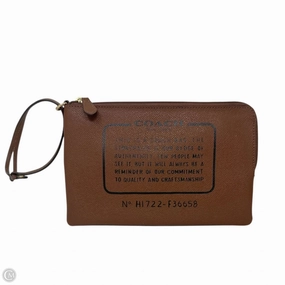 Story Patch Wristlet Pouch Designer By Coach, Size: Small