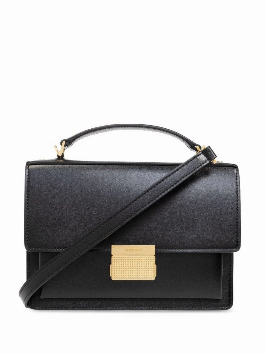 Structured Handbag With Gold-Tone Clasp