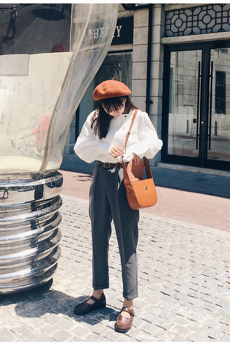 Stylish LEATHER WOMENs Cute Saddle SHOULDER Bags Purse with Tassels