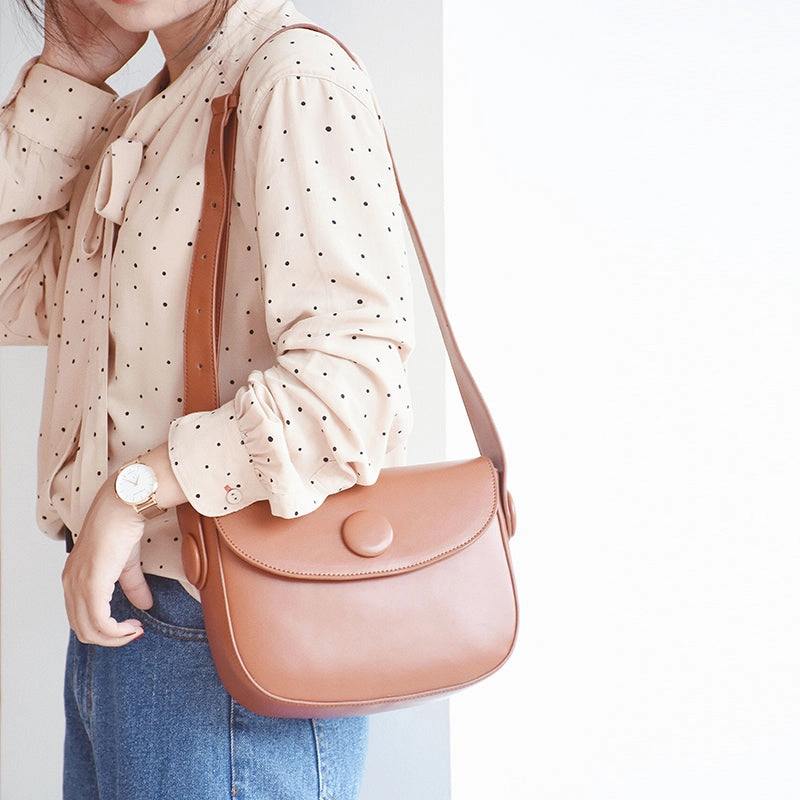 Stylish LEATHER WOMENs Cute Saddle SHOULDER Bags Purse with Tassels