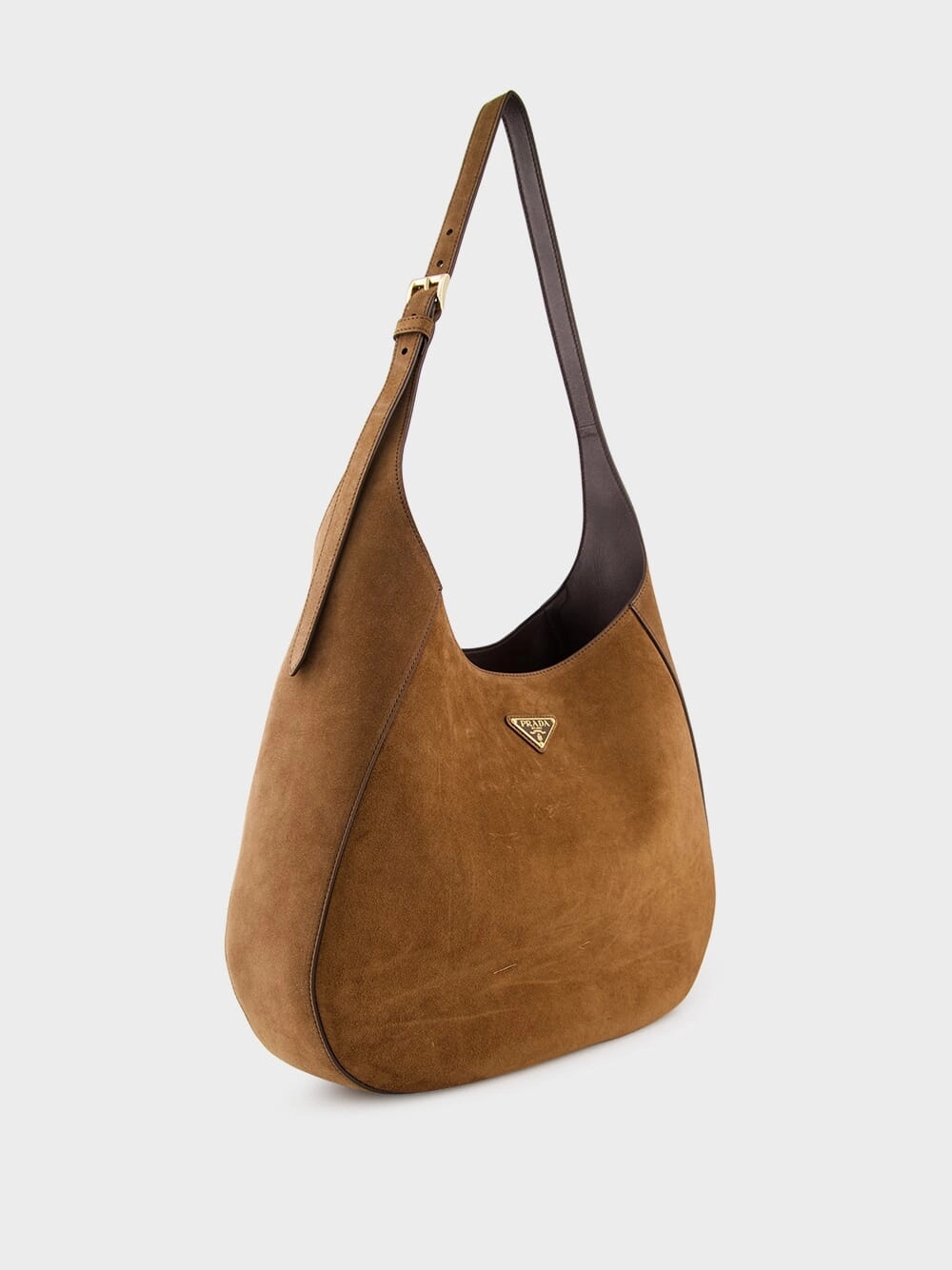 Suede Leather Hobo Bag