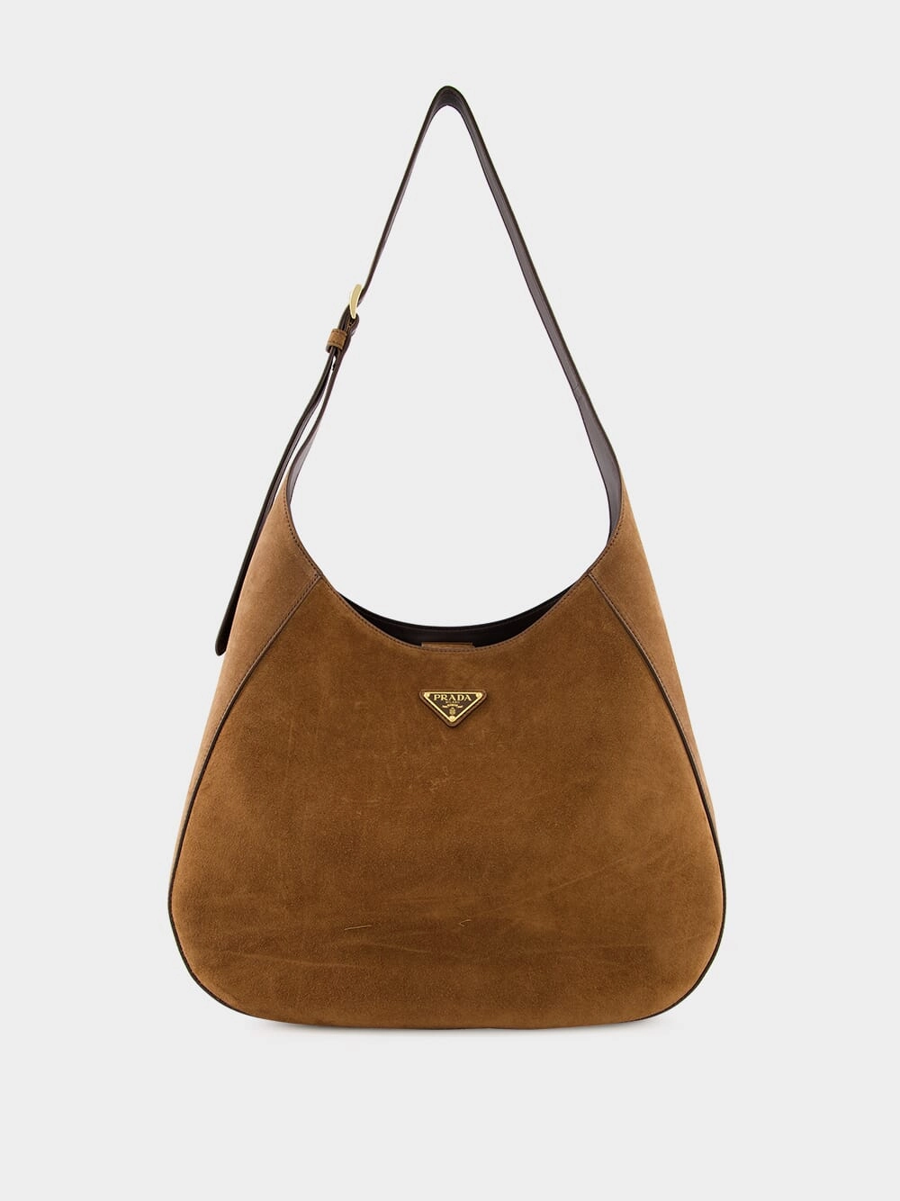 Suede Leather Hobo Bag
