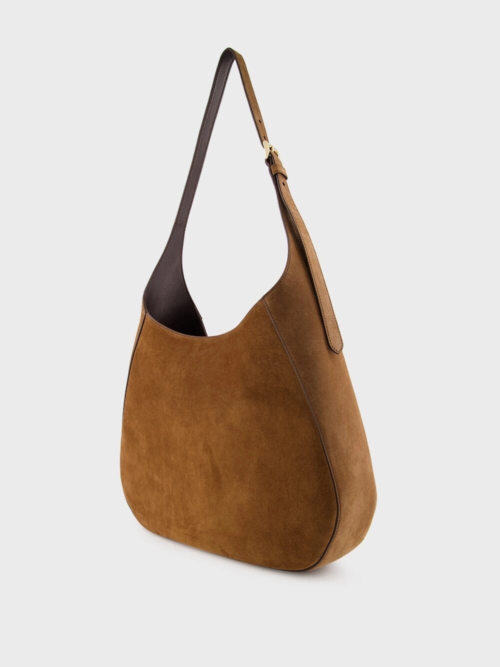 Suede Leather Hobo Bag