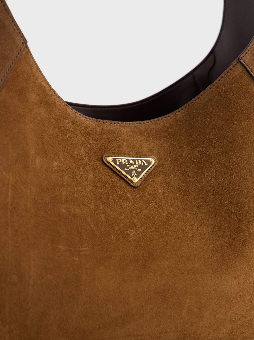 Suede Leather Hobo Bag