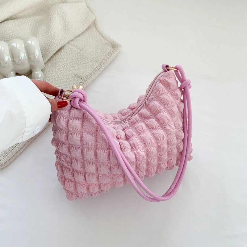 Summer Bubble Style Nylon Casual Shoulder Commuter Bag