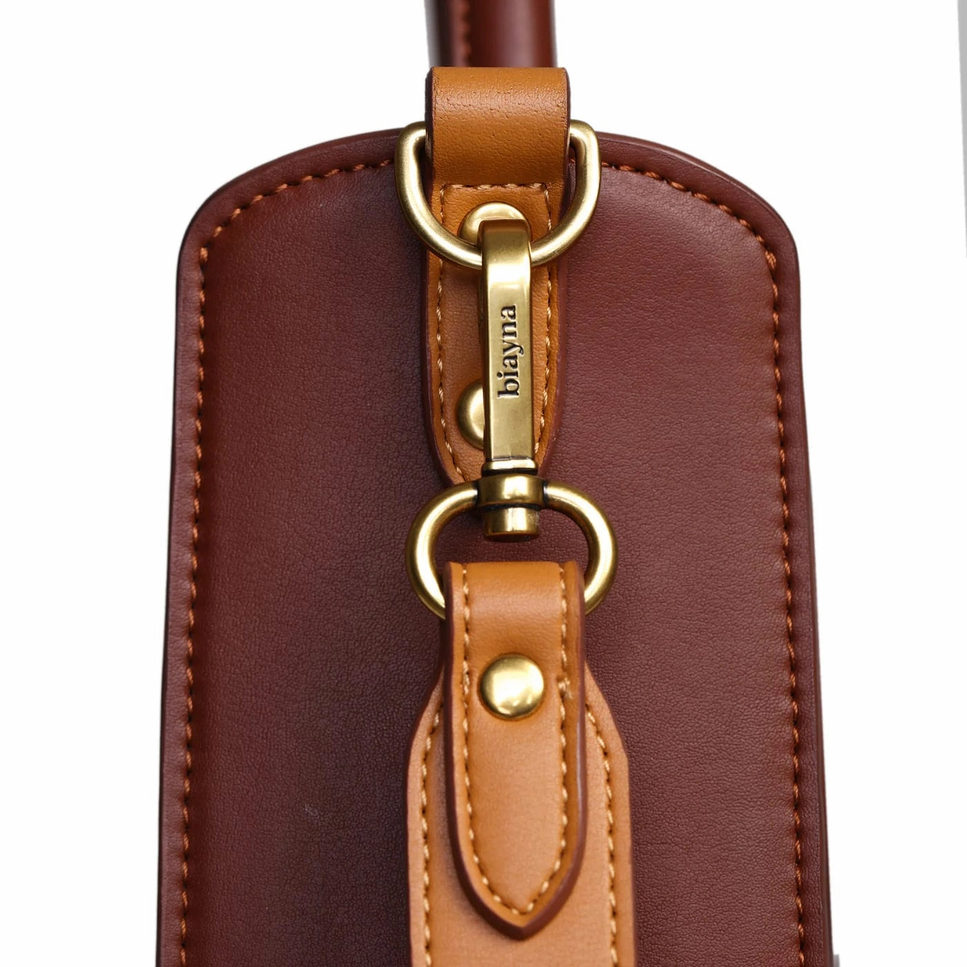 Sunrise Cactus Leather Vegan Crossbody Bag | Chestnut Honey