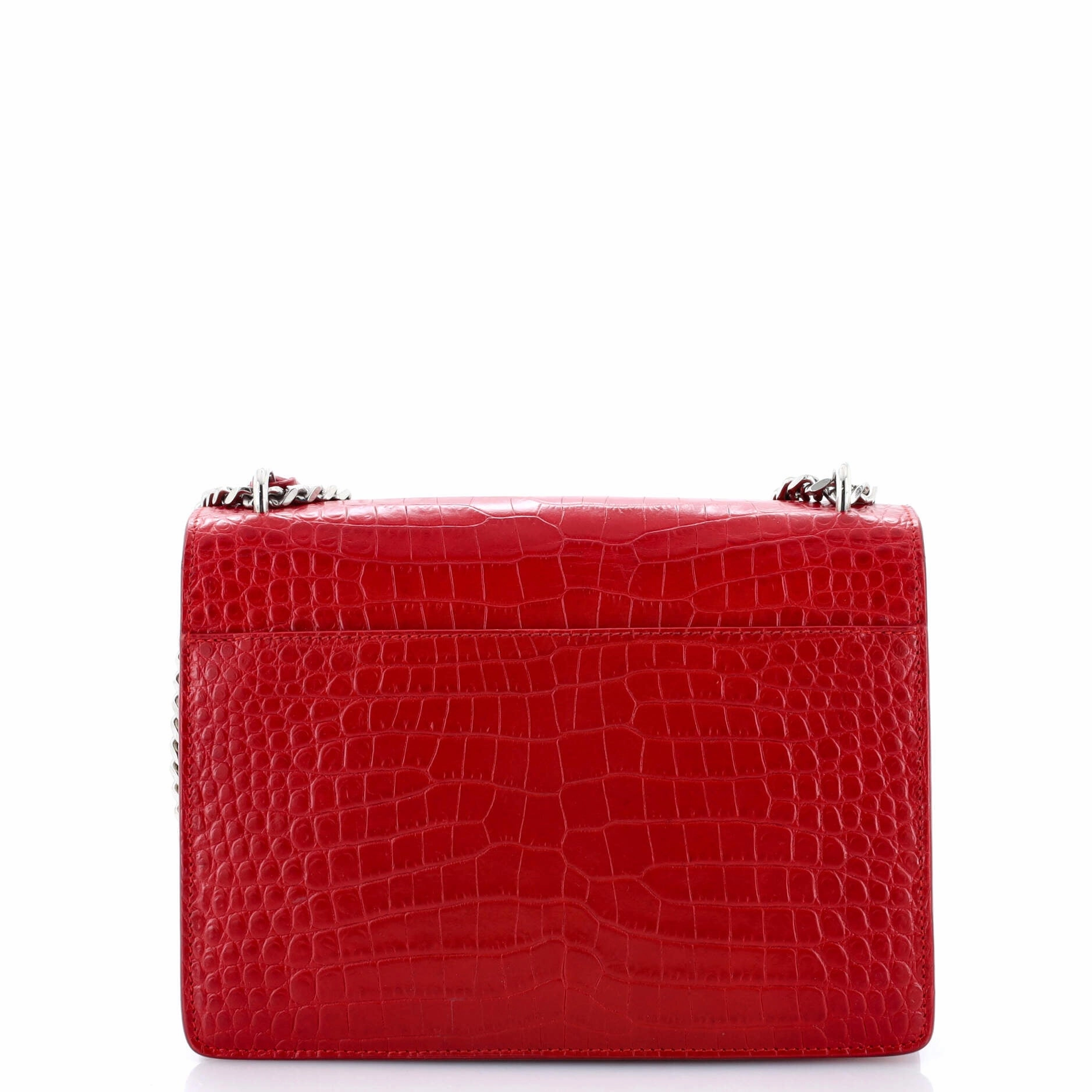 Sunset Crossbody Bag Crocodile Embossed Leather Medium
