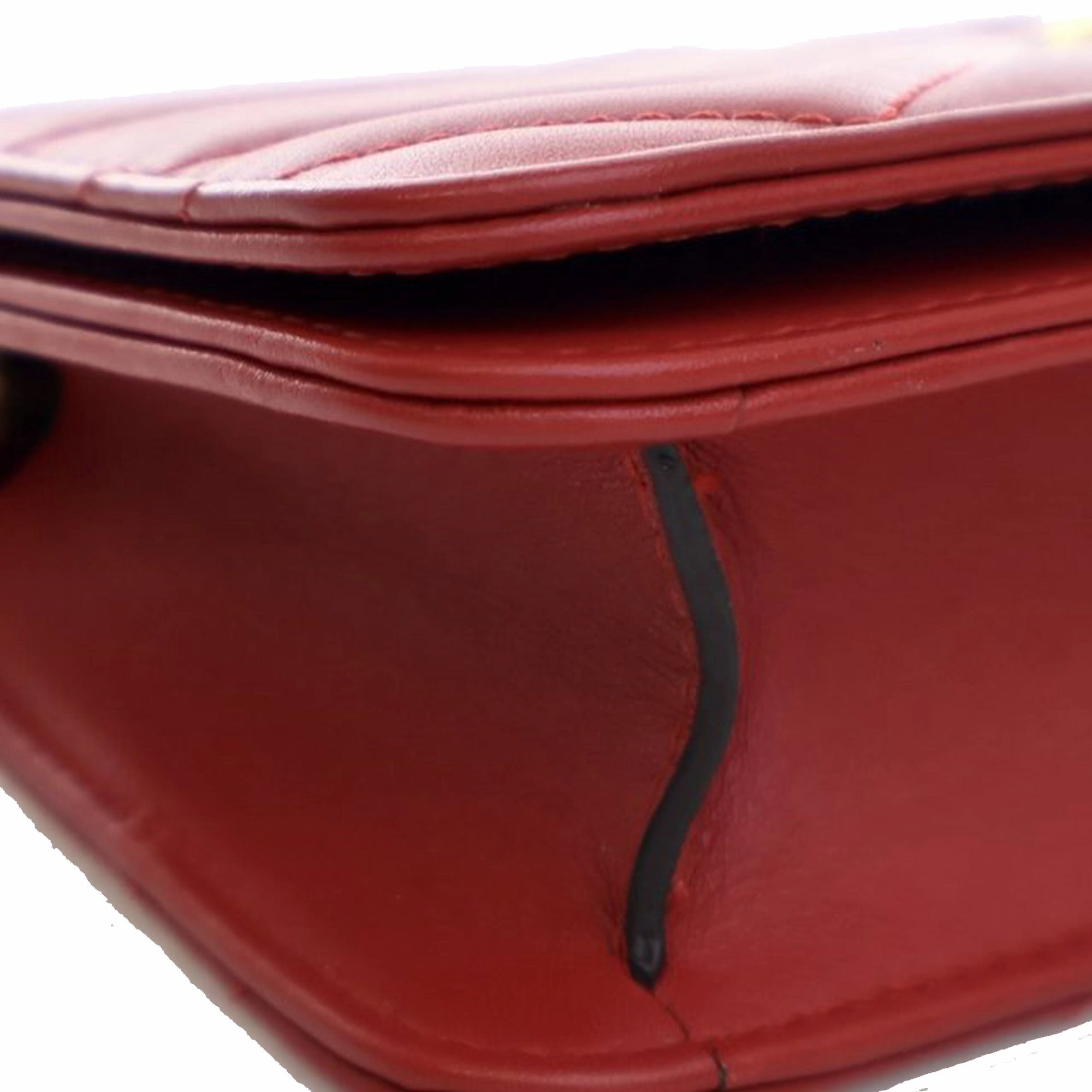 Super Mini Leather GG Marmont Matelasse Crossbody
