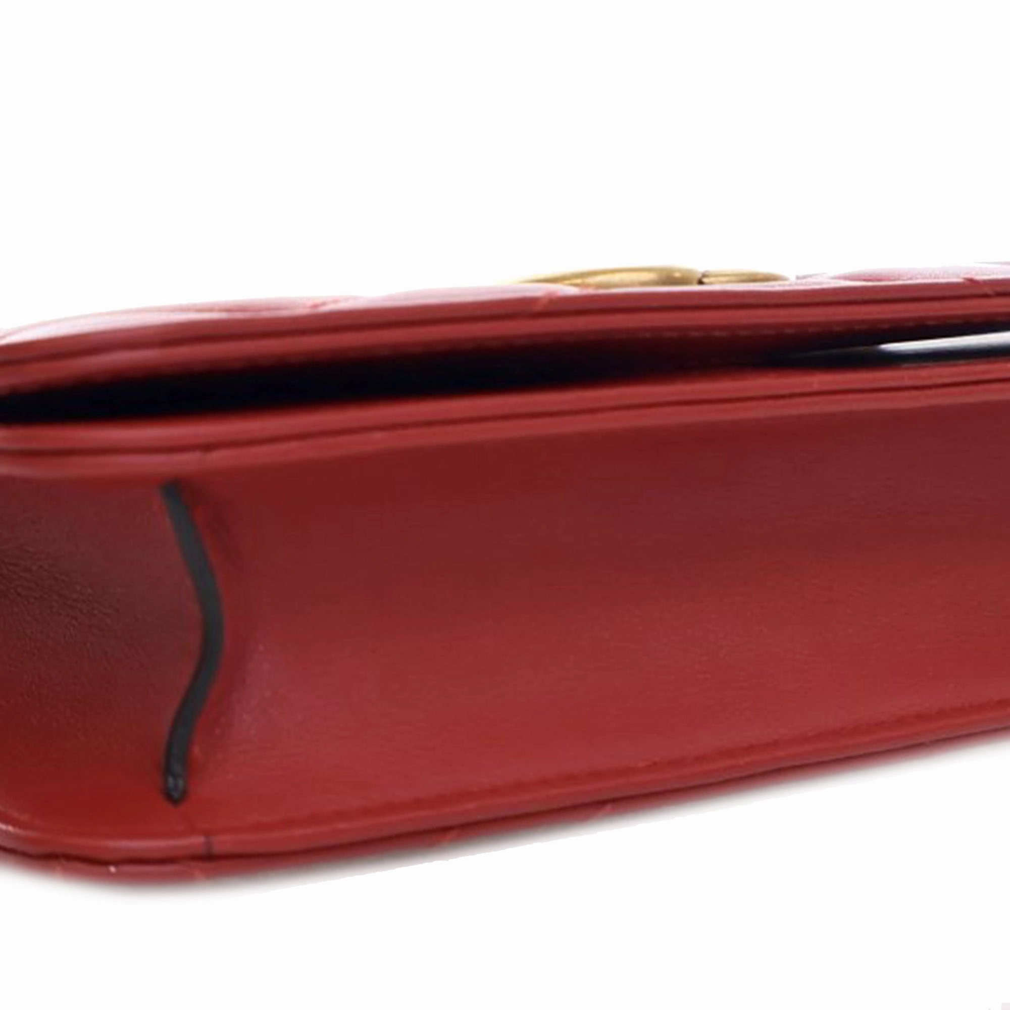 Super Mini Leather GG Marmont Matelasse Crossbody