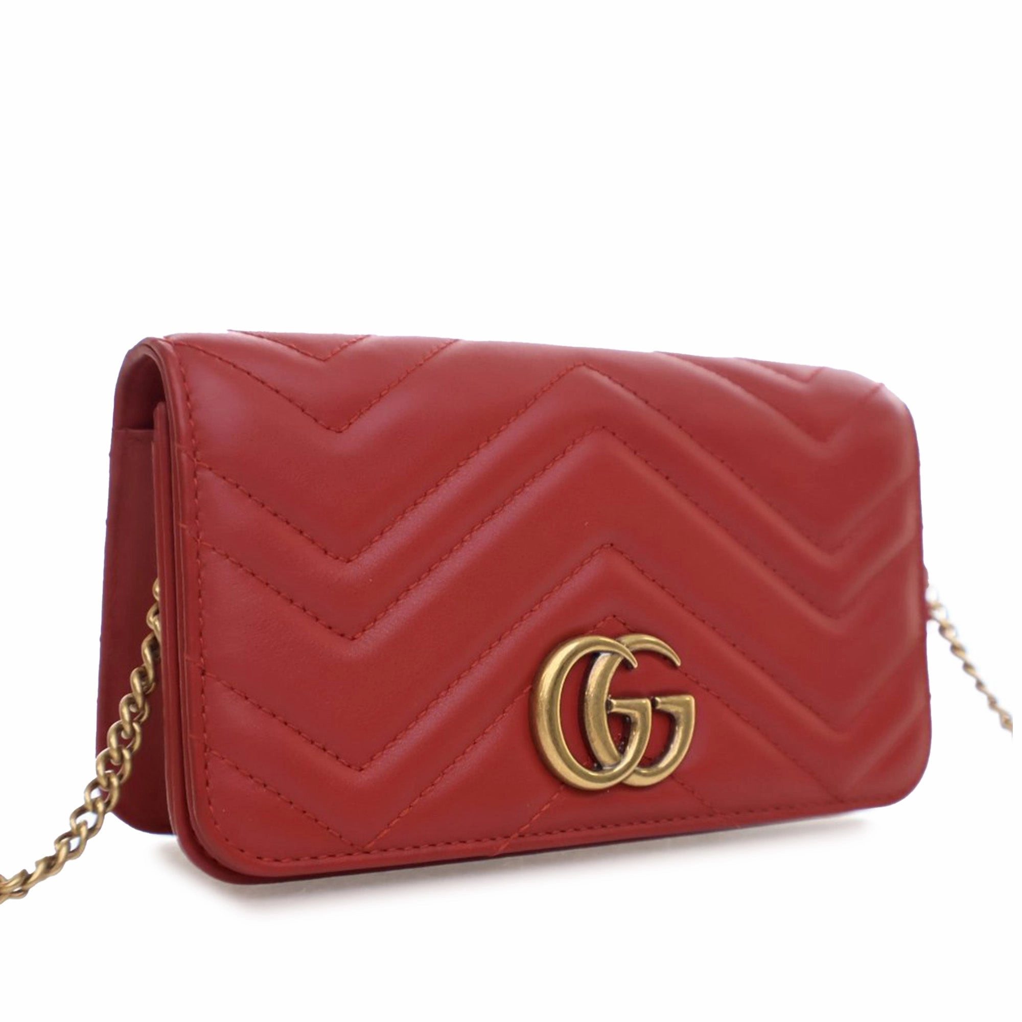 Super Mini Leather GG Marmont Matelasse Crossbody