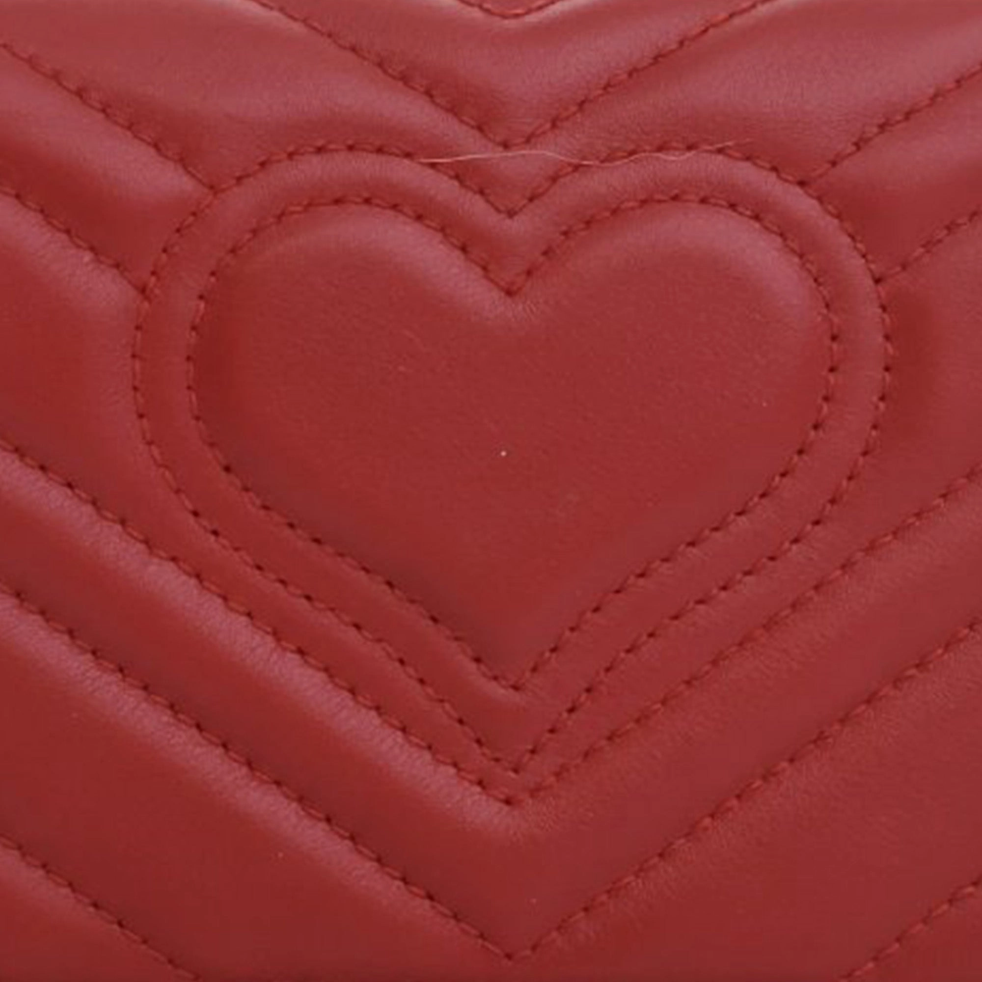 Super Mini Leather GG Marmont Matelasse Crossbody