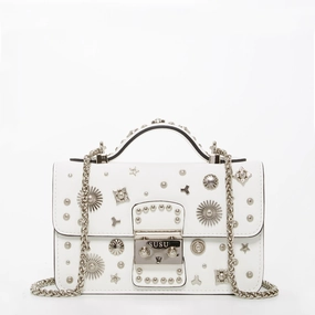 SUSU The Hollywood White Leather Crossbody Bag