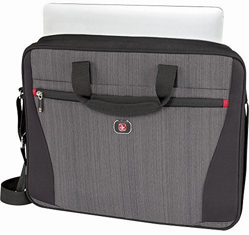 Swissgear - Structure 17" Laptop Case - Gray Heather/Black