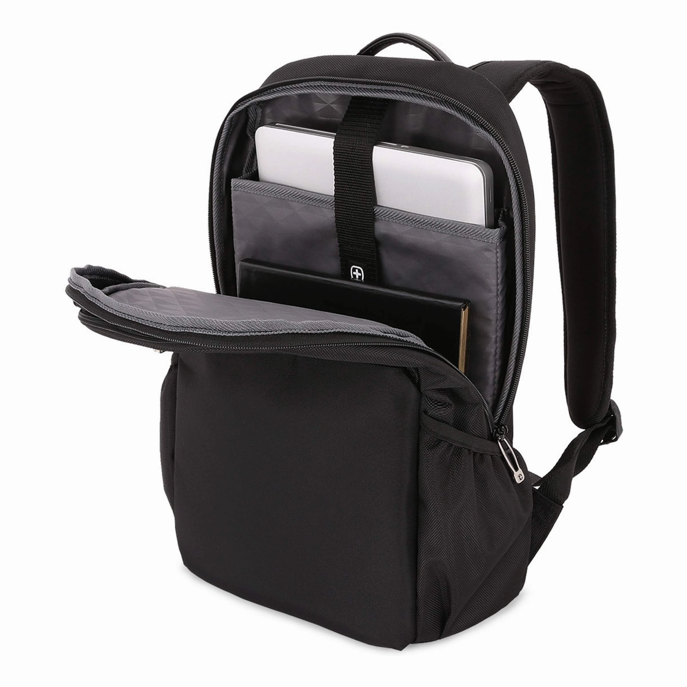 SWISSGEAR Durable 15-inch Laptop Backpack | Padded Computer Sleeve | Travel, Work, School | Men's and Women's - Black