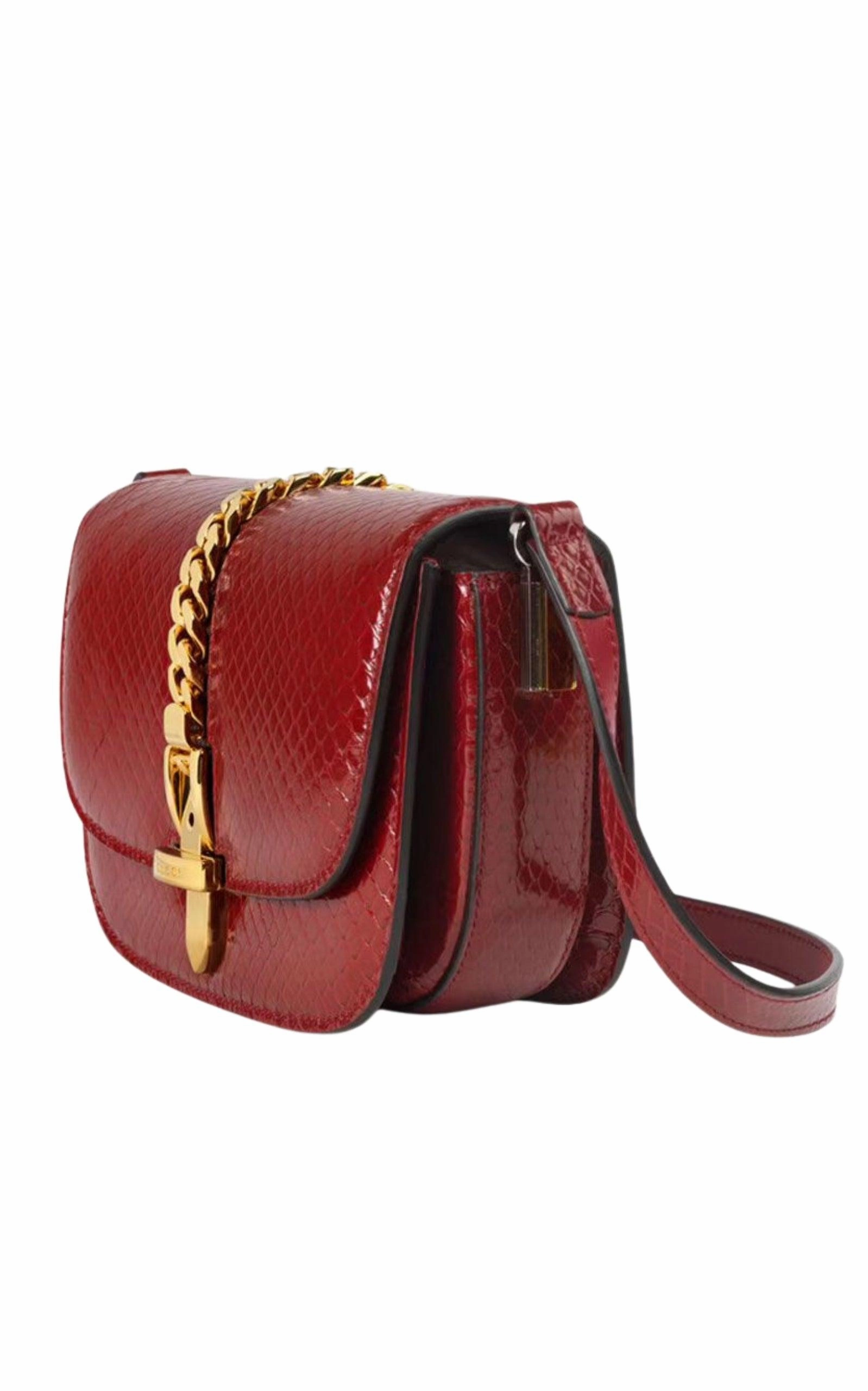 Sylvie 1969 Python Mini Shoulder Bag