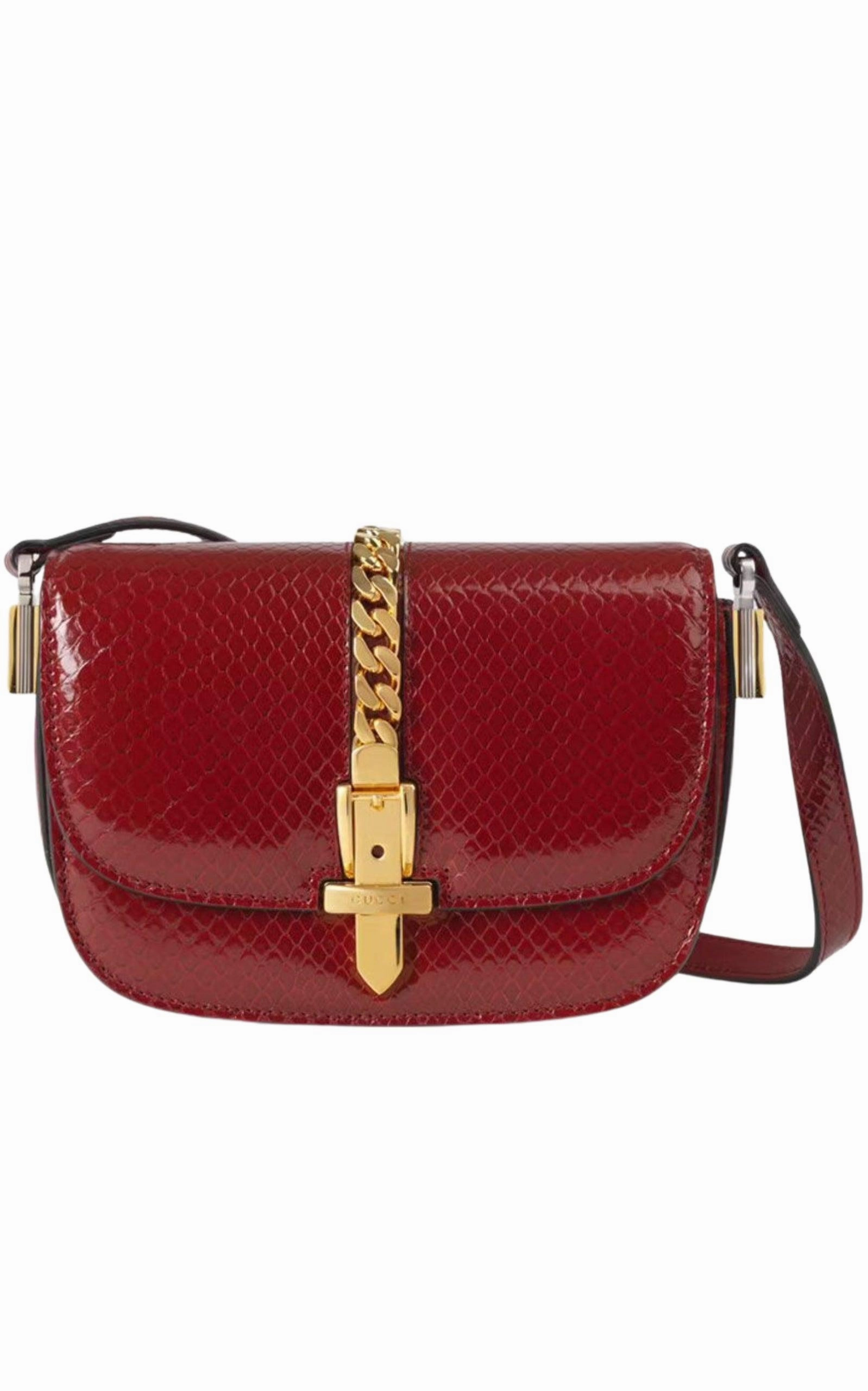 Sylvie 1969 Python Mini Shoulder Bag