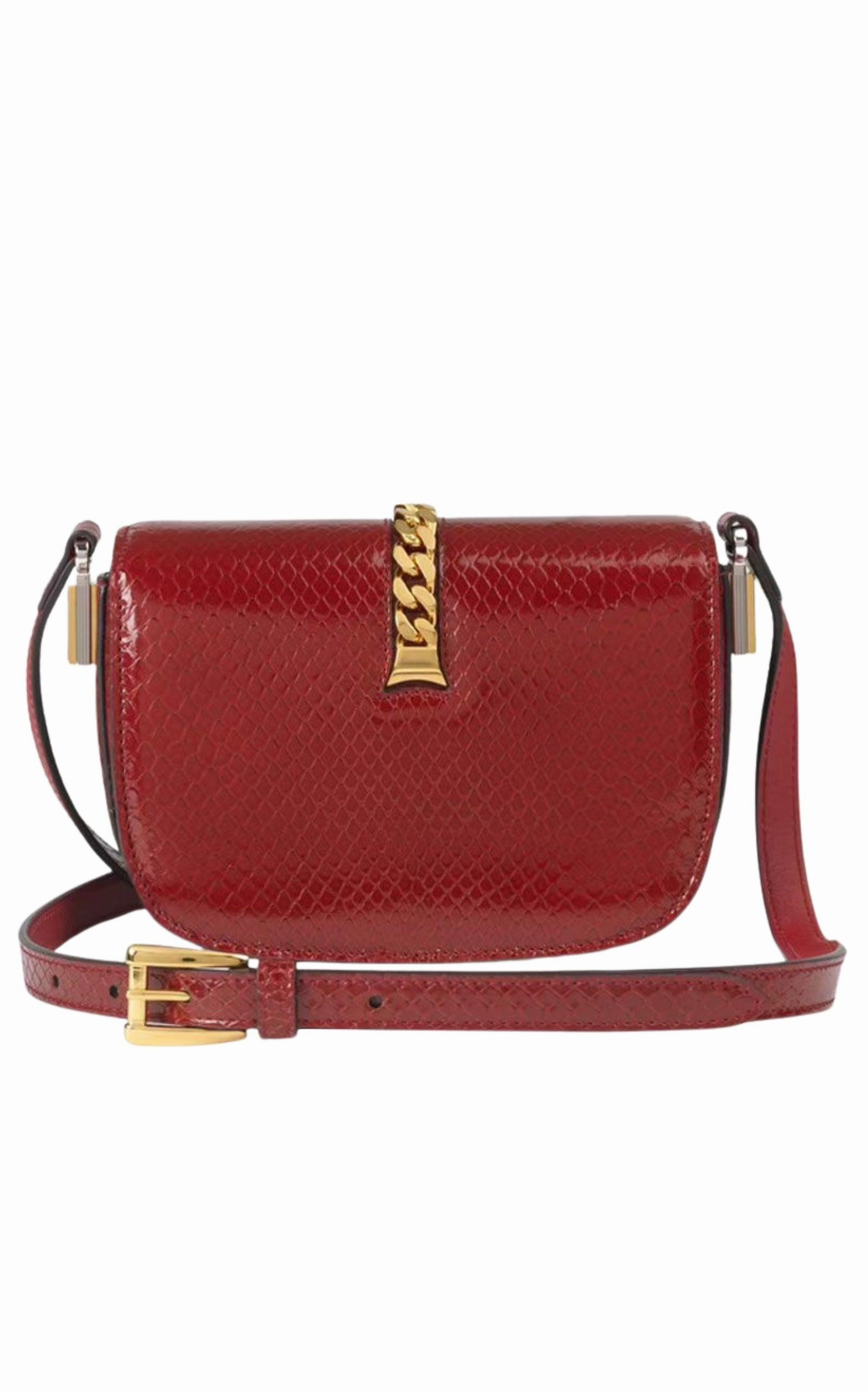 Sylvie 1969 Python Mini Shoulder Bag