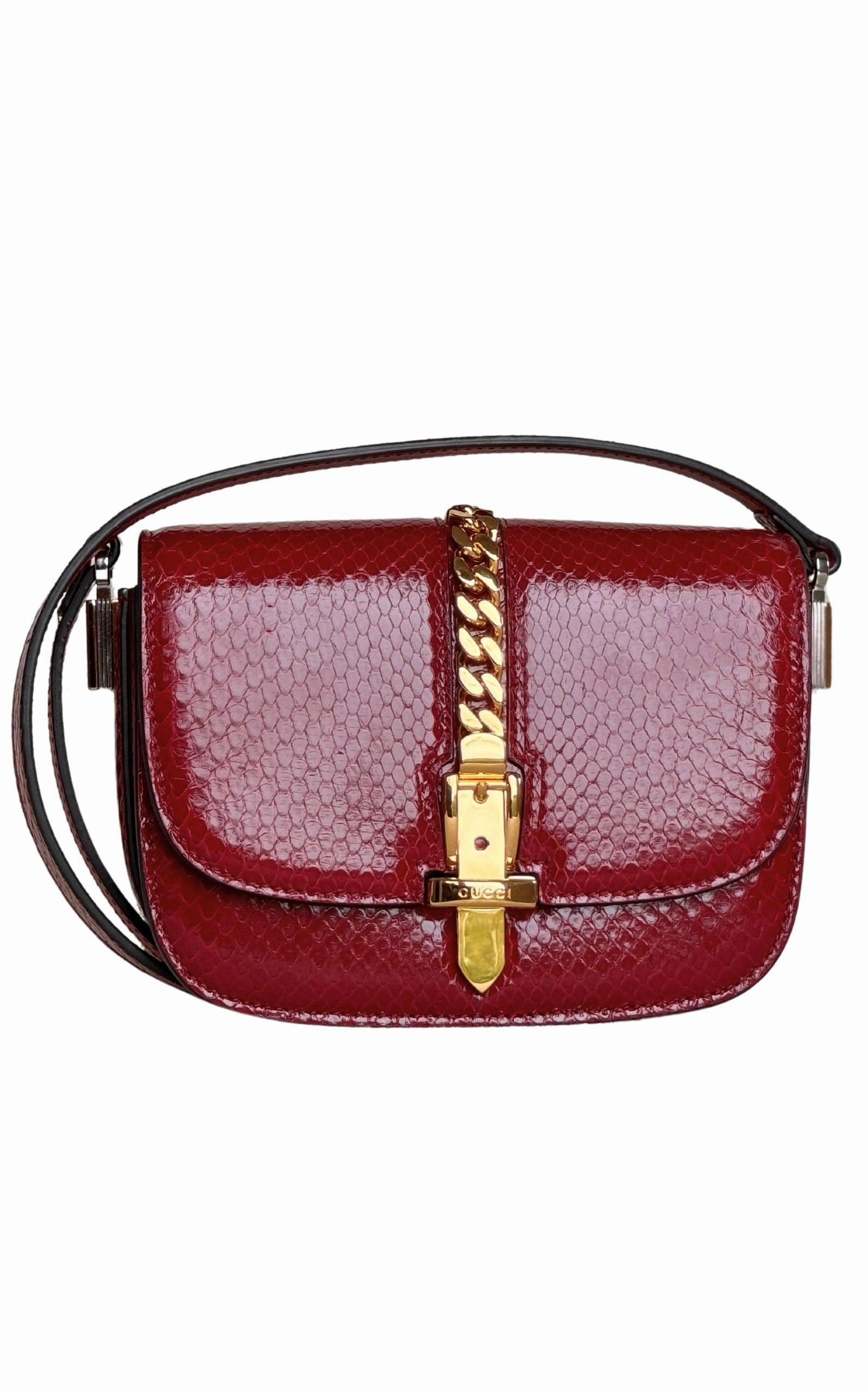 Sylvie 1969 Python Mini Shoulder Bag