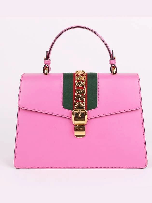 Sylvie medium pink top handle shoulder bag 431665