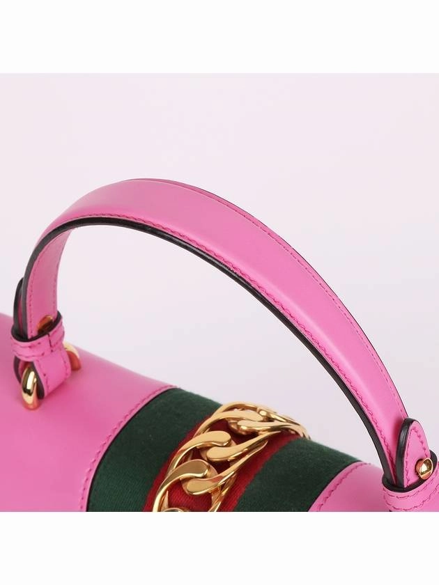 Sylvie medium pink top handle shoulder bag 431665