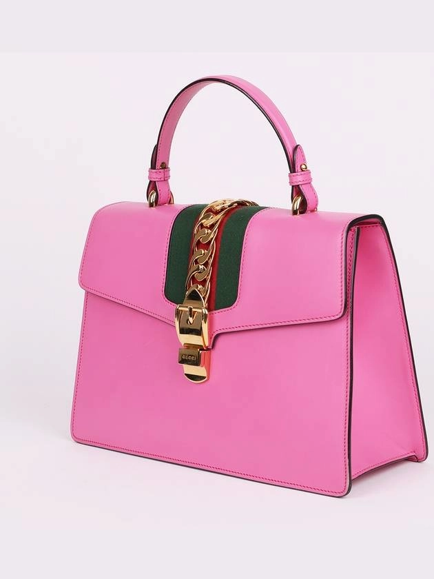 Sylvie medium pink top handle shoulder bag 431665
