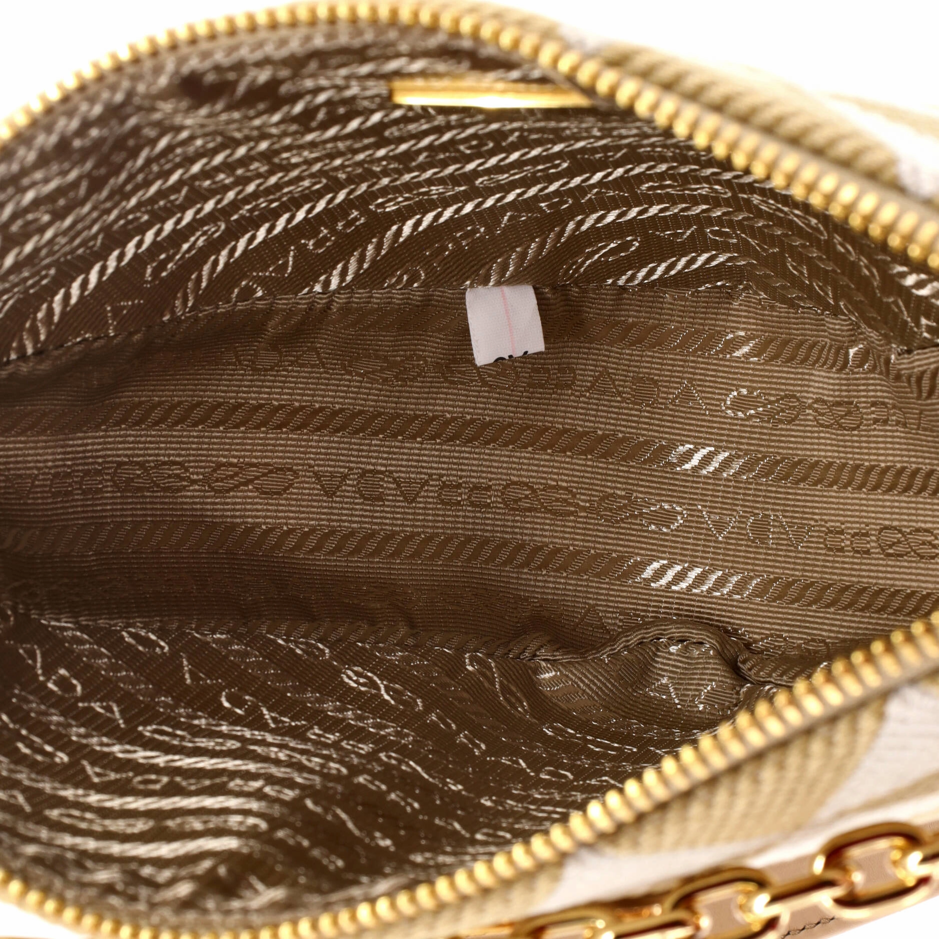 Symbole Triangle Bag Leather and Jacquard Mini