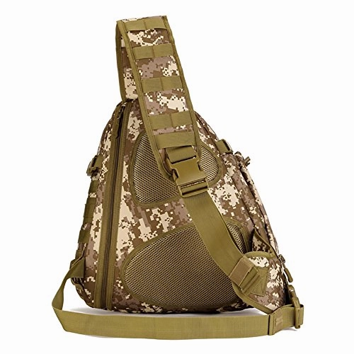 Tactical Military Sling Chest Pack Bag Molle Daypack Laptop Backpack Large Crossbody Shoulder Bag