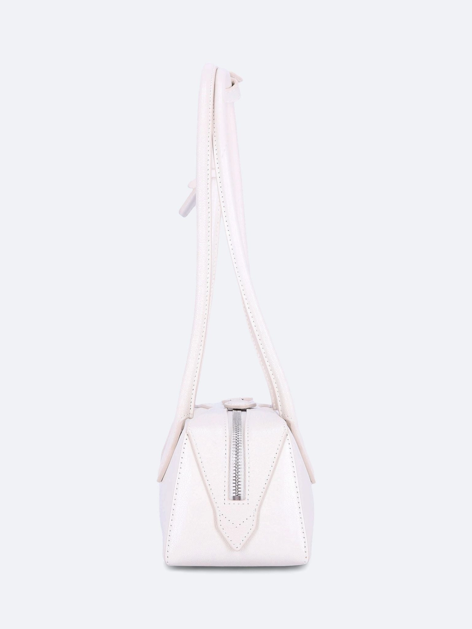 Teckel medium shiny leather handbag