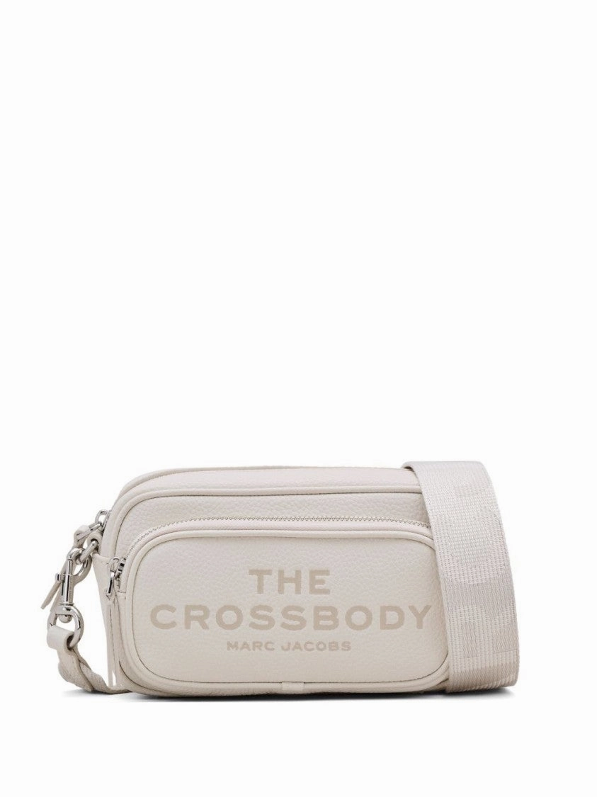 Textured White Crossbody Bag