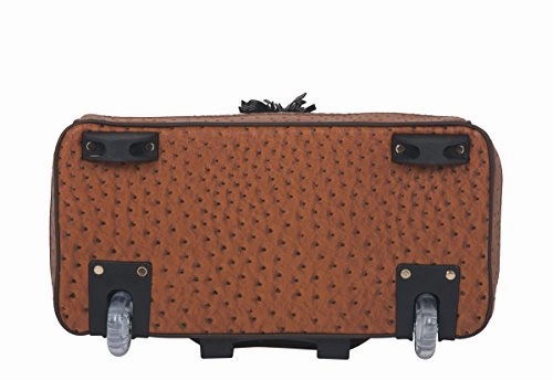 The Uptown Ostrich Computer Ipad, Laptop Tablet Rolling Tote Bag Briefcase Carryall Bag
