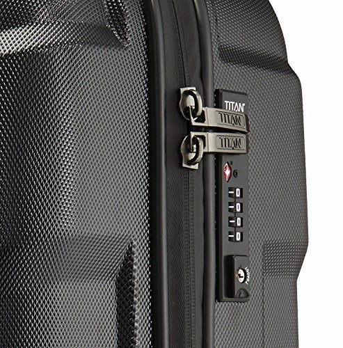 Titan Luggage & Travel Gear X2 International Carry on 20'' hardside Spinner Luggage, black