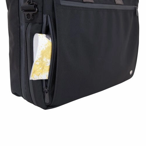 Token Bags Lawrence Laptop Bag Large With Back Zipper, Black, One Size