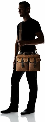 Token Bags Waxed Knickerbocker Laptop Bag 15 Inch, Tan/Black, One Size