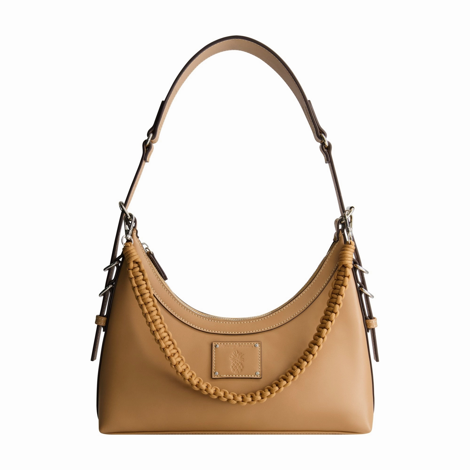 Tommy Bahama Debossed Logo Zip-Top Hobo Bag
