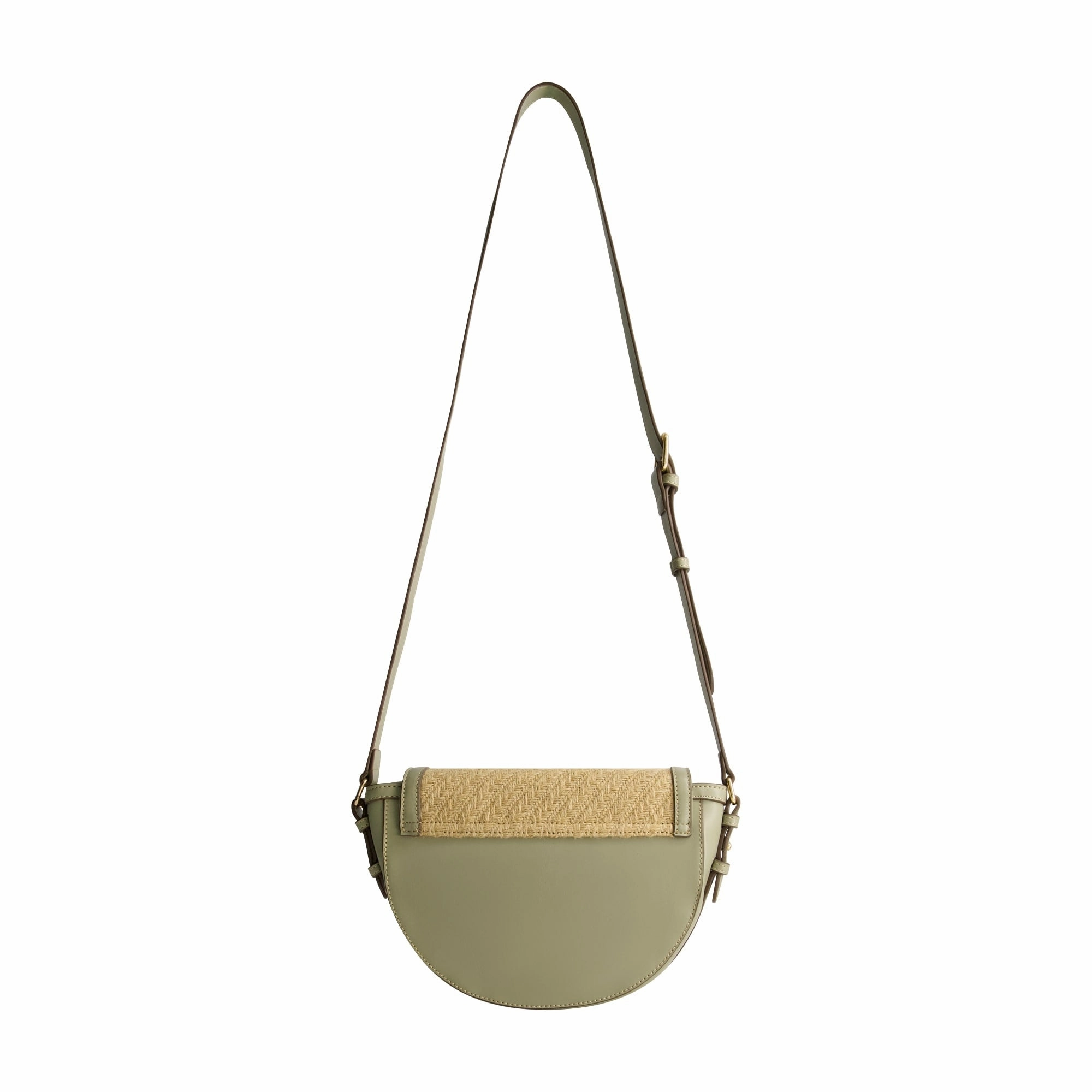 Tommy Bahama Raffia/PU Crossbody Flap Bag