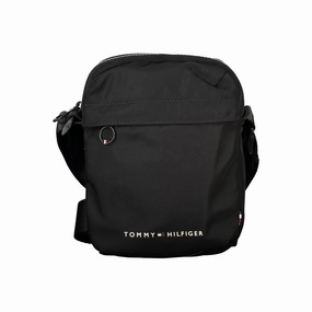 Tommy Hilfiger Black Polyester Men Shoulder Men's Bag